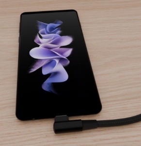 Kabl USB TYPE C na TYPE C pod uglom 90 stepeni, Gembird CC-USB2-CMCML-0.2M , dužina 20cm - Img 4
