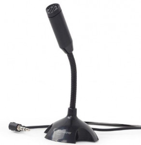 Mikrofon za računar, Gembird MIC-D-02, Desktop mikrofon, savitljivo telo, black, 3.5mm - Img 2