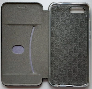 Preklopna futrola LEATHER za Huawei Honor 10 2018 (5.84") crna
