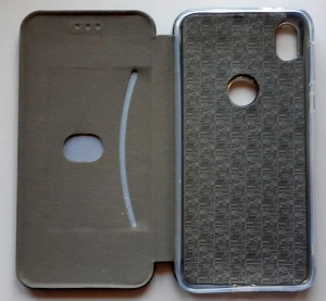 Preklopna futrola LEATHER za Moto E6 2019 (5.5") crna