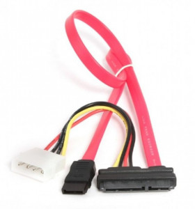 SATA III data and power combo cable, 35cm , Gembird CC-SATA-C1 - Img 1