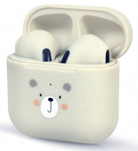 Slušalice Bluetooth 5.0 Gembird TWS-01 Teddy, bežične bubice sa mikrofonom bele - Img 2