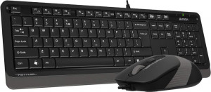 Tastatura žična plus miš USB A4tech Fstyler A4-F1010 , YU-LAYOUT + mis USB žično povezivanje, Grey - Img 3