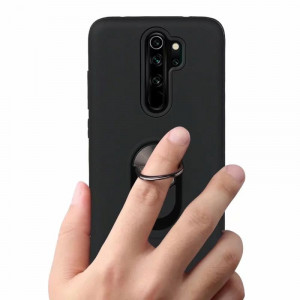 TPU Magnet RING maska za Huawei P30 Lite 2019 (6.15") crna - Img 3