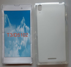 TPU maska Pudding za Sony Xperia T3 2014 (5.3") crna ili bela - Img 2