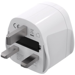 Travel Adapter A-AC-UKMINTF Gembird, UK na EU, USA - Img 4