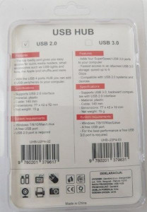 USB HUB, 4 porta, Gembird UHB-U2P4-02 USB2.0 - Img 3
