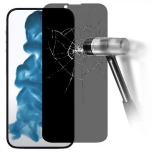 Zaštitno kaljeno staklo 5D Full Glue za Iphone 13, Iphone 13 Pro, Iphone 14, Iphone 16e, Iphone 17e (6.1") PRIVACY