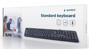 Žična USB tastatura Gembird KB-U-103-YU , 104 tastera, YU - SRB latinica, raspored, crna - Img 2