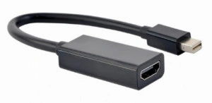 Adapter kabl Mini DisplayPort na HDMI Gembird A-mDPM-HDMIF-02, black