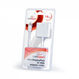 Adapter kabl Mini DisplayPort na VGA Gembird AB-mDPM-VGAF-02-W