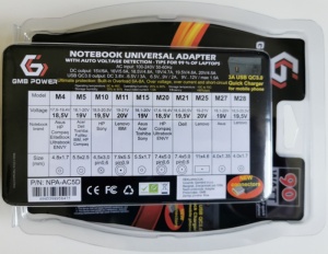 Adapter Punjač za laptop Gembird NPA-AC5D AC 90W + QC3.0 mobilni punjac quick charge 3A, auto-voltage - Img 2