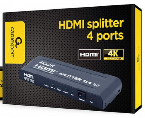 HDMI razdelnik HDMI spliter 1 na 4, DSP-4PH4-02 - Img 1