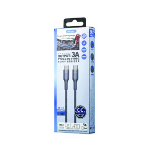 Kabl Type-C na Type-C REMAX RC-010 PD, 3A (punjenje i prenos podataka) CRNI ili SREBRNI - Img 3