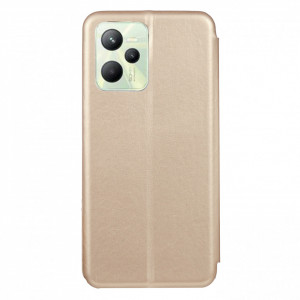 Preklopna futrola FLIP LEATHER za Realme C35 2022 (6.6") gold - Img 2