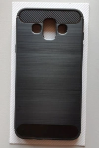 TPU BRUSHED maska za SM-J720F, Galaxy J7 Duo (5.5") 2018, crna