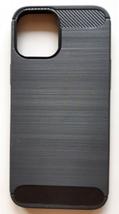 TPU maska BRUSHED za iPhone 12 Pro Max 2020 (6.7") crna