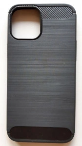 TPU maska BRUSHED za iPhone 12 Pro Max 2020 (6.7") crna