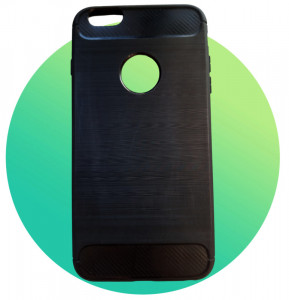TPU maska BRUSHED za iPhone 6 plus (5.5") crna ili tamno ljubičasta - Img 2