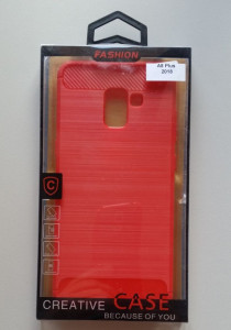 TPU maska BRUSHED za SM-A730F GALAXY A8 PLUS 2018 RED - Img 4