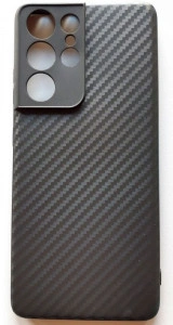 TPU maska Carbon 0.3mm za SAMSUNG SM-G998F, Galaxy S21 Ultra 2021 (6.8") crna