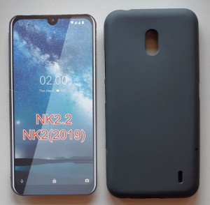 TPU maska Pudding za Nokia 2.2 2019 (5.71"), crna/bela - Img 1