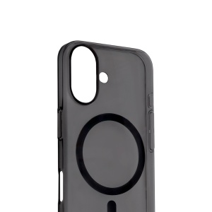 TPU maska SILHOUETTE MAGSAFE za iPhone 16 2024 (6.1") CRNA - Img 2