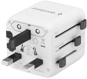 Travel Adapter univerzalni TPA-INT-01-W Gembird, EU, USA, UK, AU - Img 4