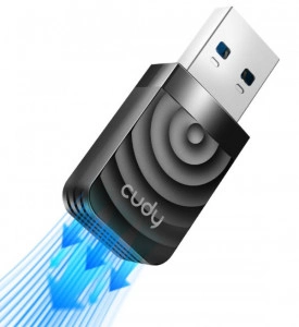 USB bežična mrežna wifi kartica Cudy WU1300S AC1300 WiFi Dual Band USB3.0 MINI adapter, 2.4+5Ghz, 20dBm, 2dBi longe range