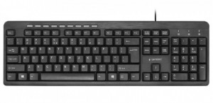 Žična USB tastatura Gembird KB-UM-106, 104 tastera, US raspored, crna - Img 3
