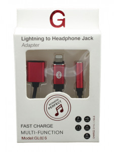 Adapter iPhone LIGHTNING na audio 3,5mm plus ženski iPhone Lightning konektor za punjenje, GL026 - Img 6