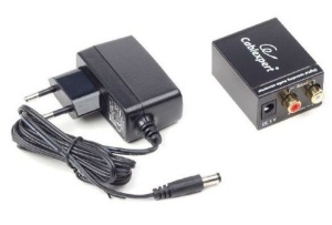 Audio digitalno analogni optički konverter Gembird DSC-OPT-RCA-001, SPDIF-D/A, Toslink kabl u pakovanju - Img 5