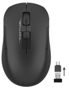 Bežični optički miš A4Tech A4-FG16C Air BLACK, 2.4Ghz,1000-2000Dpi, integrisana punjiva baterija - Img 1