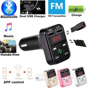 Bluetooth V 5.0 FM transmiter FM modulator MP3 plejer plus 2 x USB punjač VIP G29 - Img 3