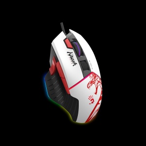 Gejmerski miš, A4Tech A4-W95 Max NARAKA, Bloody RGB Gejmerski mis, 2000Hz/100-12.000 DPI, White, USB kabl 135mm - Img 2