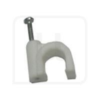 Kablovska obujmica sa ekserom 6mm za telefonski kabl, Cable Clips – Obujmice za kabl 5-6mm