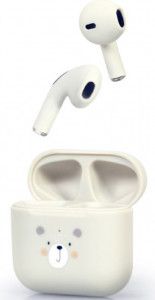 Slušalice Bluetooth 5.0 Gembird TWS-01 Teddy, bežične bubice sa mikrofonom bele - Img 4