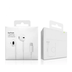 Slušalice žične s mikrofonom, Gembird BHP-Ear Pods, konektor iPhone 1x Lightning 8-pin, bele