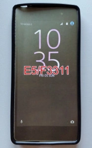 TPU Pudding maska za Xperia E5 (5.0") 2016, crna