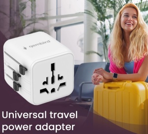 Travel Adapter univerzalni TPA-INT-01-W Gembird, EU, USA, UK, AU