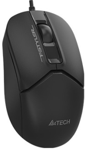 USB Opticki miš A4Tech A4-FM12T, 1200Dpi, 108mm, Silent, USB-C/A, BLACK - Img 1