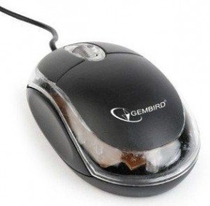 USB Opticki miš Gembird MUS-U-01-BKT, USB 1000Dpi black/transparent - Img 3