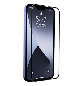 Zaštitno kaljeno staklo 5D Full Glue za iPhone 13 Mini 2021 (5.4") crni rub - Img 1