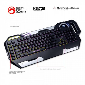 Žična USB Gejmerska tastatura MARVO KG735 LED pozadinsko osvetljenje tastera - Img 3