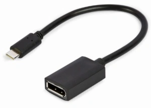 Adapter TYPE C na DisplayPort Gembird A-CM-DPF-02, 4K, 15 cm, black