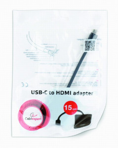 Adapter USB Type-C 3.1 na HDMI, Gembird A-CM-HDMIF-01 - Img 2