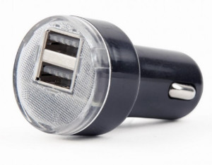 Auto punjač plus micro USB kabl GEMBIRD C04, 5VDC 2.1A+1A dual USB - Img 2