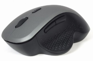 Bežični miš WiFI GEMBIRD MUSW-6B-02-BG, 2,4GHz opticki USB 6-button 800-1600Dpi black-gray 112mm - Img 2