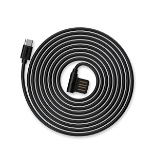 Kabl USB 2.0 na USB TYPE C pod uglom od 90 stepeni, REMAX RC-075a Type-C USB (2.1A), dužina 1m - Img 2