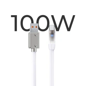 Kabl USB A na TYPE C, REMAX RC-C110 Mecha 100W brzo punjenje, 1.2m, beli